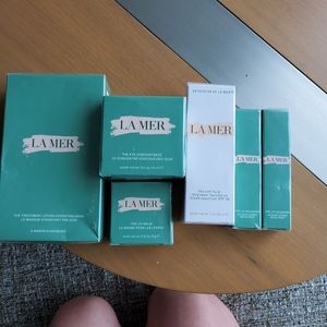 La mer. Lip volumizer (2), soft fluid foundation (